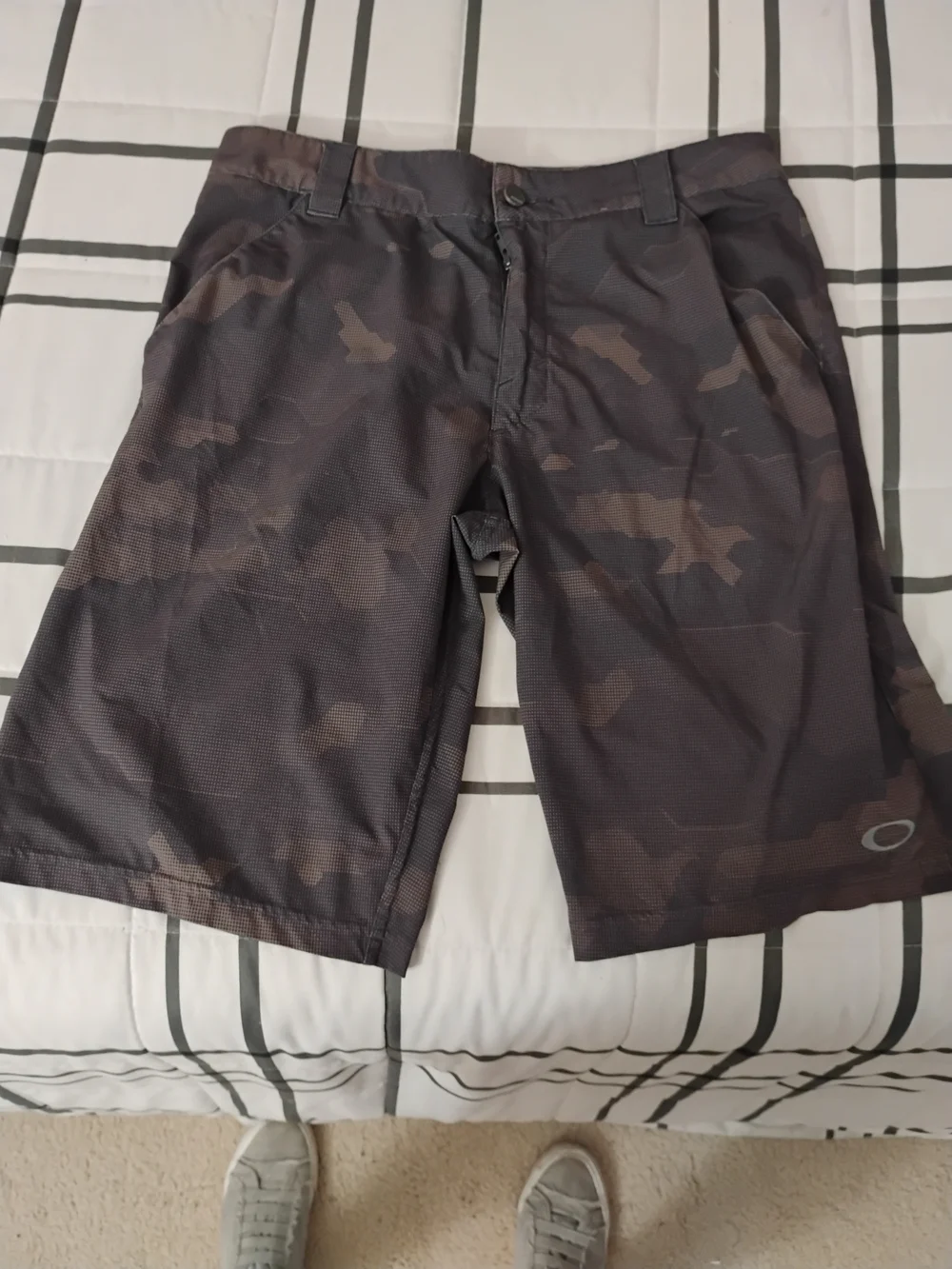 Oakley Men's Black Dark Camo Athletic Shorts